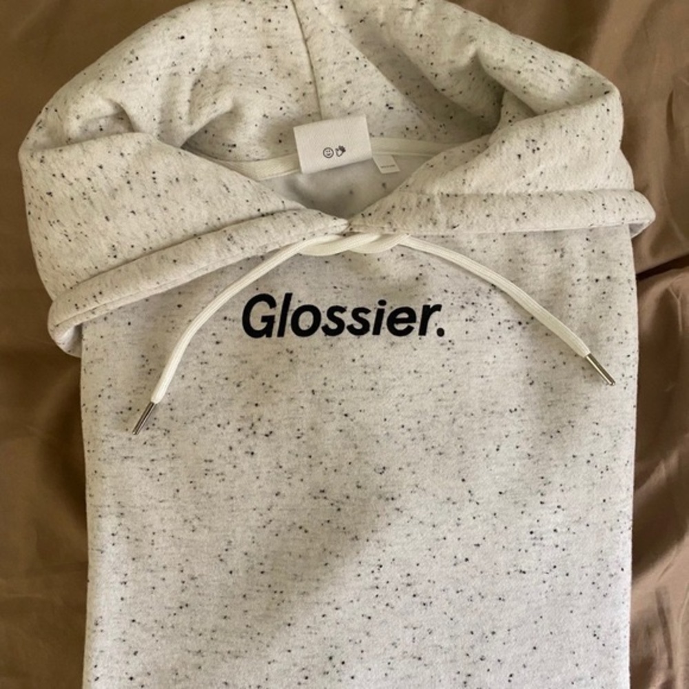 GLOSSIER LIMITED EDITION HOODIE WITH SOCKS AND FREEBIES!! - Picture 2 of 4